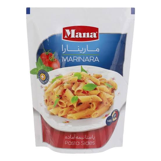 پاستا نیمه آماده با سس مارینارا145گرمی مانا